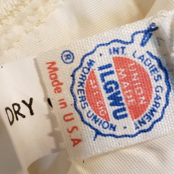 Vintage Dress Prairie Lace 1970s 1980 Union Made USA Nylon Fabric XS - Picture 4 of 11